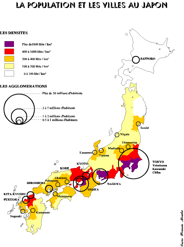 Cartes et croquis du Japon