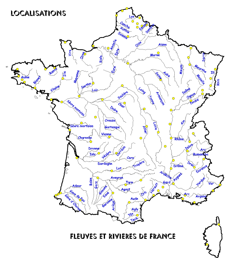 Carte Des Fleuves Et Rivieres De France Carte Des Fleuves Et Rivieres De France - Communauté MCMS™.
